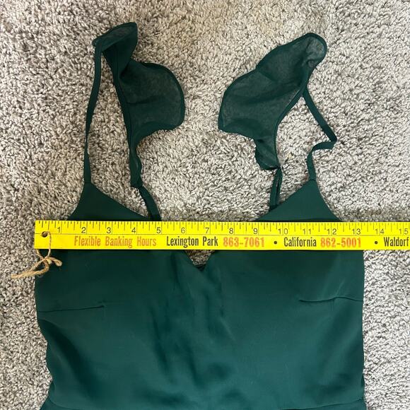 Birdy Grey Gown Size Small Hunter Green Prom Bridal - Picture 3 of 12